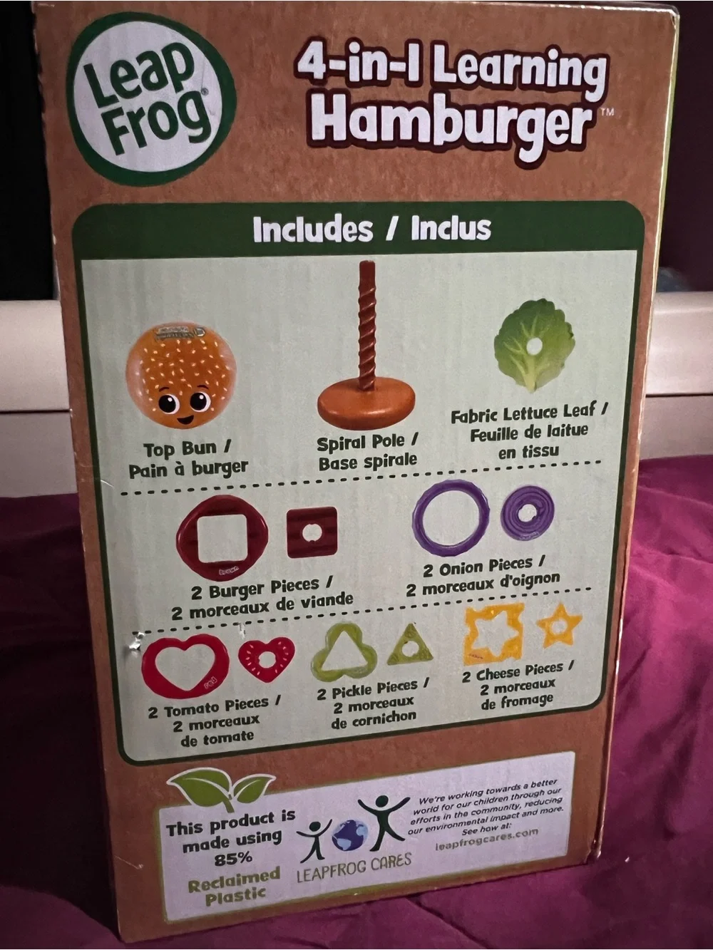 LeapFrog 4-in-1 Learning Hamburger Toy - Multicolor